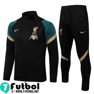 Chaquetas Futbol Liverpool negro Hombre 2021 2022 JK244