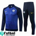 Chaquetas Futbol Chelsea azul Hombre 2021 2022 JK245