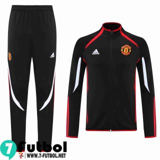 Chaquetas Futbol Manchester United negro Hombre 2021 2022 JK248