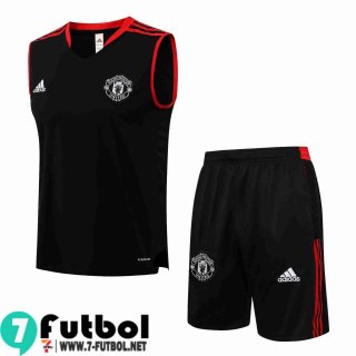 Sin Mangas Manchester United negro Hombre 2021 2022 PL225