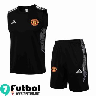 Sin Mangas Manchester United negro Hombre 2021 2022 PL229