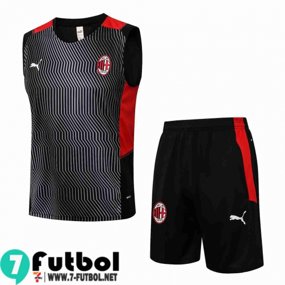 Sin Mangas AC Milan negro Hombre 2021 2022 PL230