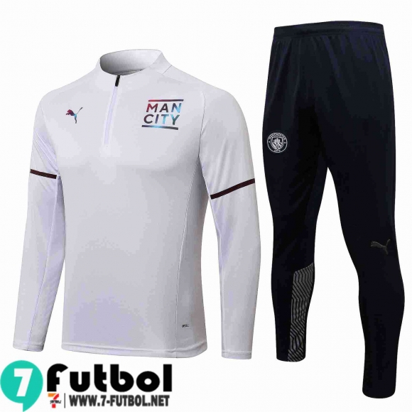 Chandal Futbol Manchester City blanco Hombre 2021 2022 TG198