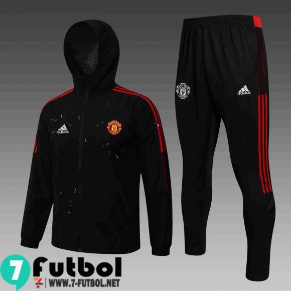 Chaqueta Cazadora Manchester United negro Hombre 2021 2022 WK34