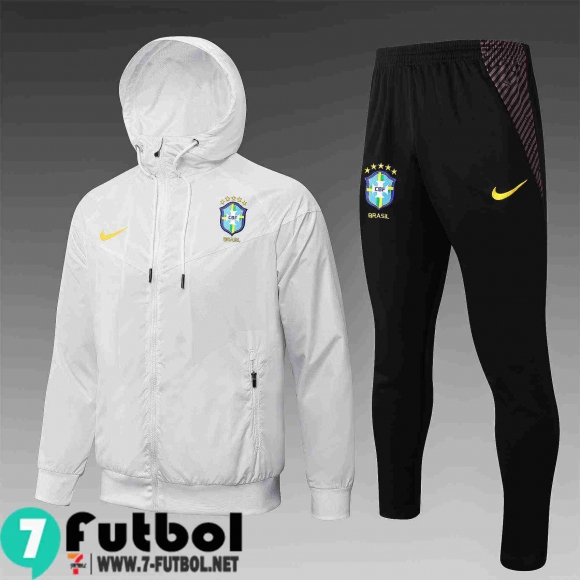 Chaqueta Cazadora Brasil blanco Hombre 2021 2022 WK36