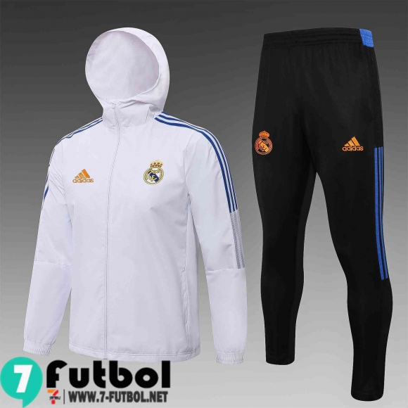 Chaqueta Cazadora Real Madrid blanco Hombre 2021 2022 WK46