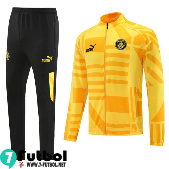 KIT:Chaquetas Manchester City amarillo Hombre 22 23 JK581