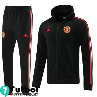 KIT:Chaquetas Manchester United negro Hombre 22 23 JK598