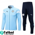 KIT:Chaquetas Manchester City cielo azul Hombre 22 23 JK619