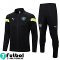 KIT:Chaquetas Manchester City negro Hombre 22 23 JK626