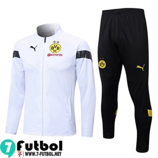 KIT:Chaquetas Dortmund BVB Blanco Hombre 22 23 JK627