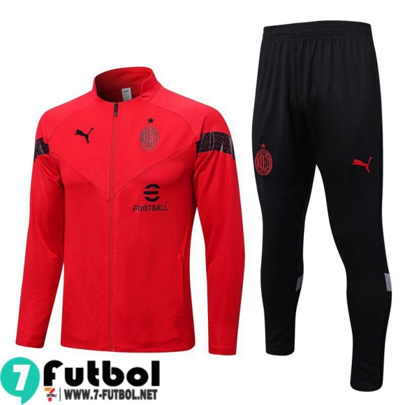 KIT:Chaquetas AC Milan rojo Hombre 22 23 JK633