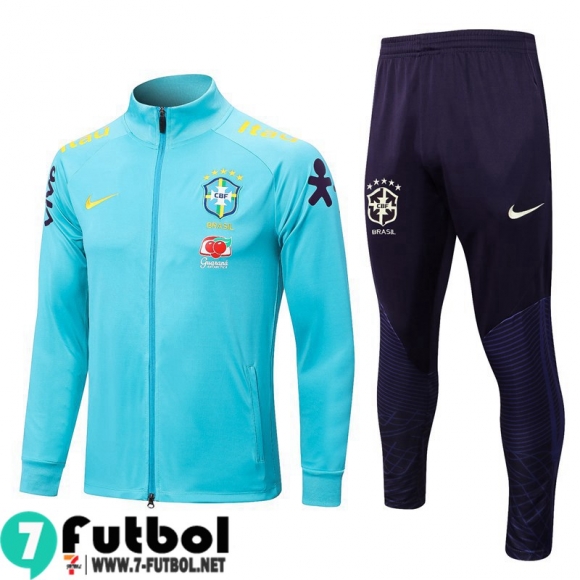 KIT:Chaquetas Brasil azul Hombre 22 23 JK635 KIT:Chaquetas Brasil azul Hombre 22 23 JK635