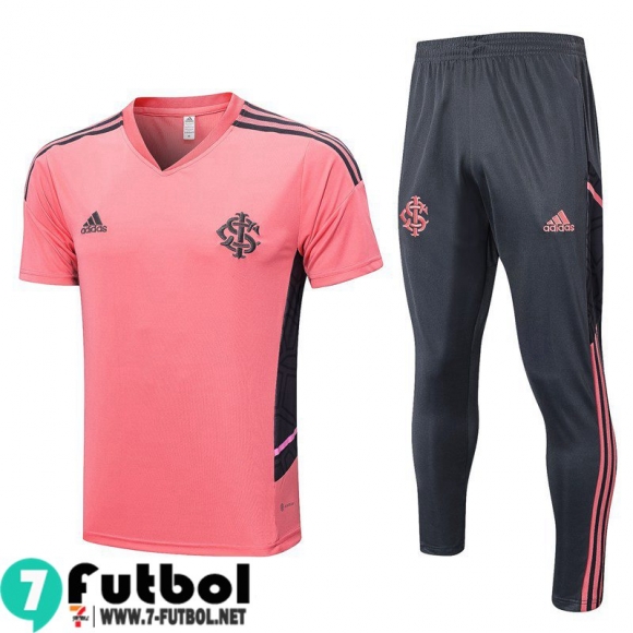 KIT:Chandal Futbo T Shirt Internacional rosa Hombre 22 23 TG595