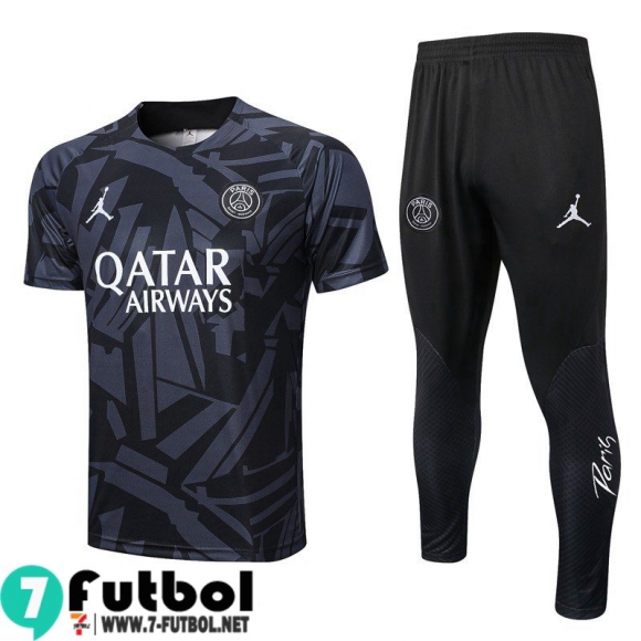 KIT:Chandal Futbo T Shirt PSG gris oscuro Hombre 22 23 TG597