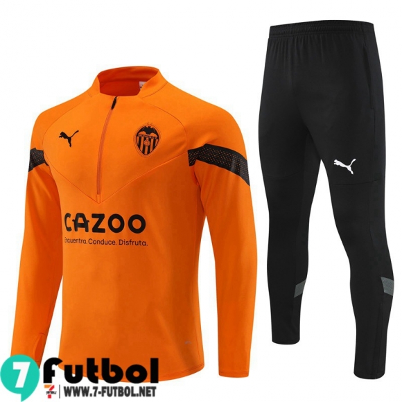 KIT:Chandal Futbo Valencia naranja Hombre 22 23 TG547