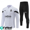 KIT:Chandal Futbo Valencia Blanco Hombre 22 23 TG548