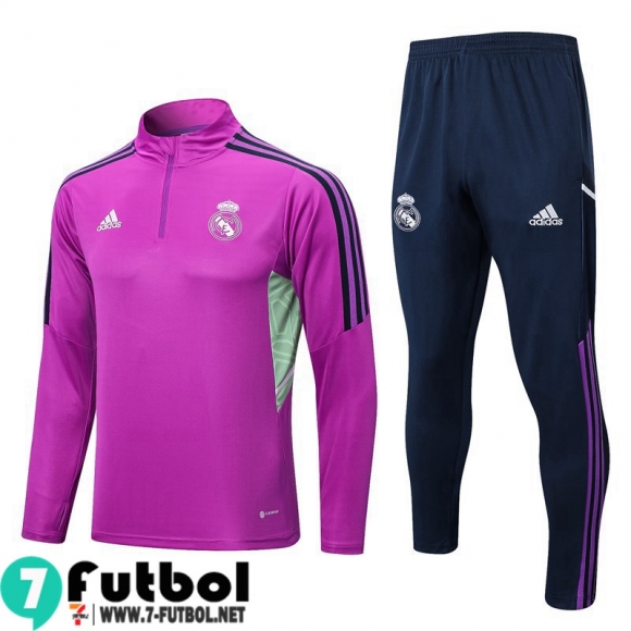 KIT:Chandal Futbo Real Madrid Púrpura Hombre 22 23 TG560