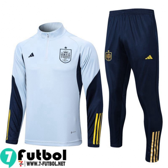 KIT:Chandal Futbo Espana cielo azul Hombre 22 23 TG570