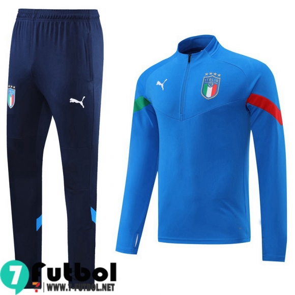 KIT:Chandal Futbo Italia azul Hombre 22 23 TG577