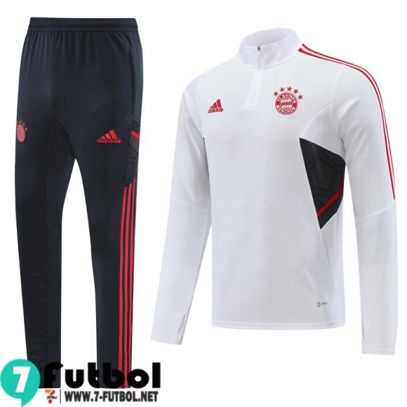 KIT:Chandal Futbo Bayern Munich Blanco Hombre 22 23 TG580