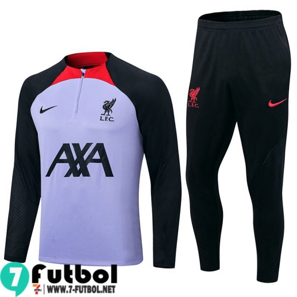 KIT:Chandal Futbo Liverpool Púrpura Hombre 22 23 TG591