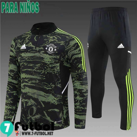 KIT:Chandal Futbo Manchester United camuflaje Ninos 22 23 TK503