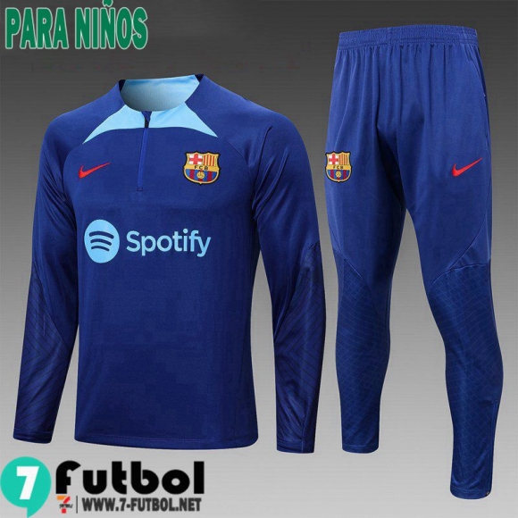 KIT:Chandal Futbo Barcelona azul Ninos 22 23 TK510