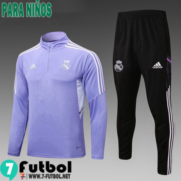 KIT:Chandal Futbo Real Madrid Púrpura Ninos 22 23 TK513