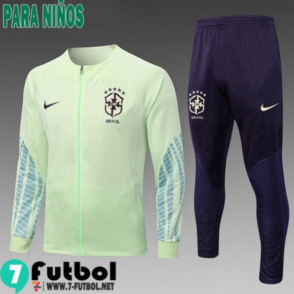 KIT:Chaquetas Brasil verde Ninos 22 23 TK514