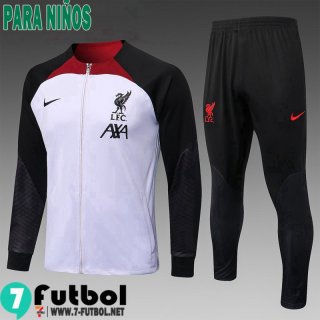 KIT:Chaquetas Liverpool Blanco Ninos 22 23 TK516