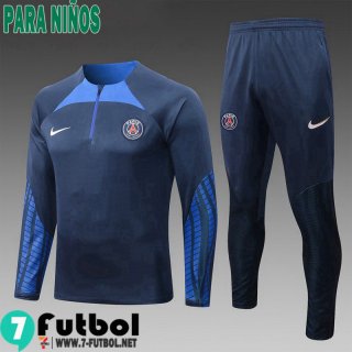 KIT:Chandal Futbo PSG azul marino Ninos 22 23 TK518