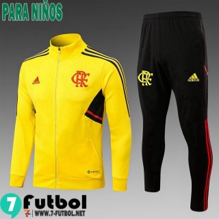 KIT:Chaquetas Flamengo amarillo Ninos 22 23 TK520