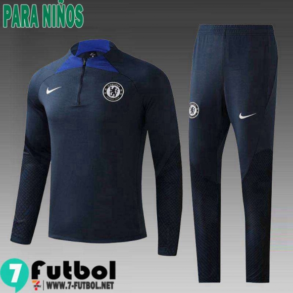 KIT:Chandal Futbo Chelsea azul marino Ninos 22 23 TK527