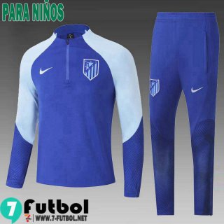 KIT:Chandal Futbo Atletico Madrid azul Ninos 22 23 TK530