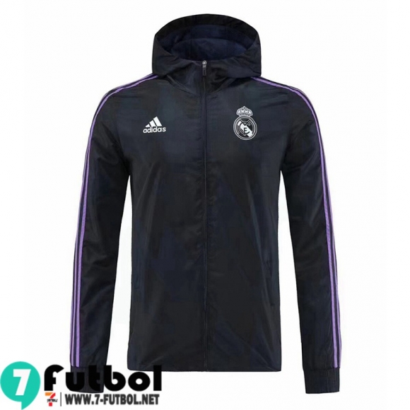 Windbreaker Real Madrid negro Hombre 22 23 WK238