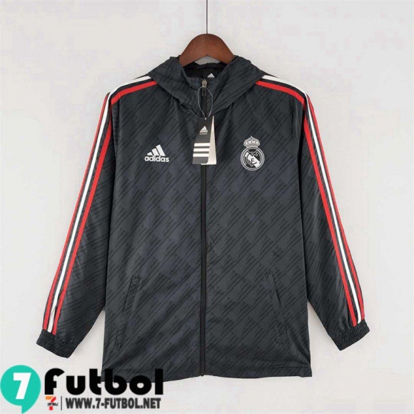 Windbreaker Real Madrid negro Hombre 22 23 WK239