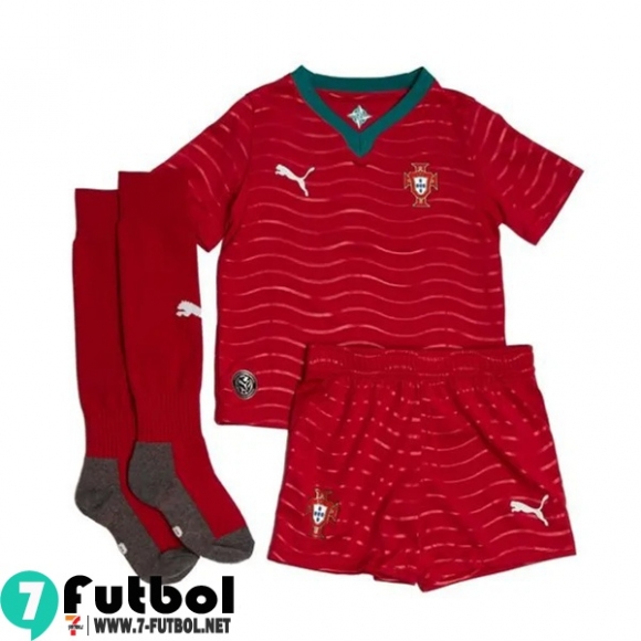 Camiseta Futbol Portugal Primera Nino 2026 World Cup