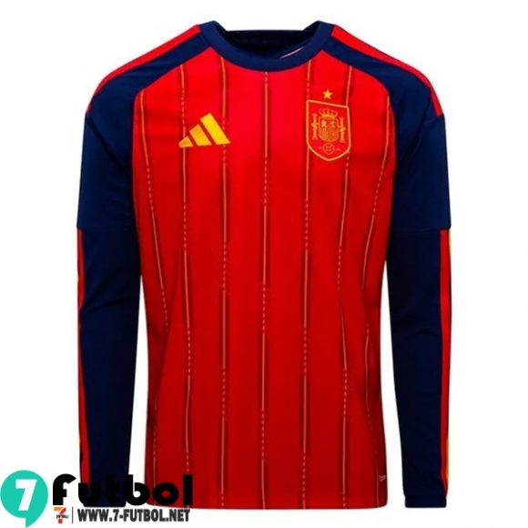 Camiseta Futbol Espana Primera Hombre Manga Larga 2026 World Cup Camiseta Futbol Espana Primera Hombre Manga Larga 2026 World Cup