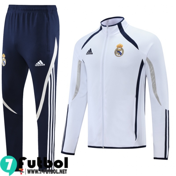 Chaquetas Futbol Real Madrid blanco Hombre 2021 2022 JK264