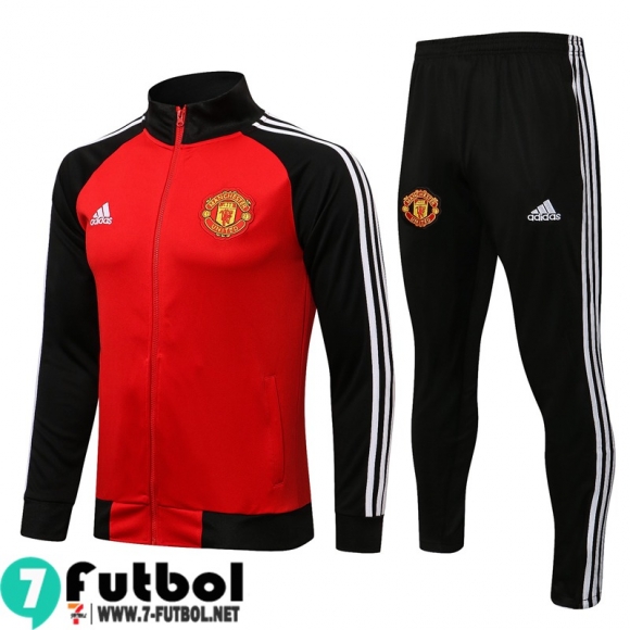 Chaquetas Futbol Manchester United rojo Hombre 2021 2022 JK273