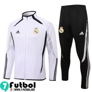 Chaquetas Futbol Real Madrid blanco Hombre 2021 2022 JK279