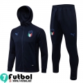 Chaquetas Futbol - Sudadera Con Capucha Italia azul Hombre 2021 2022 JK287