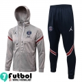 Chaquetas Futbol - Sudadera Con Capucha Sport Gris Hombre 2021 2022 JK290