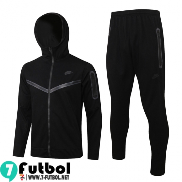 Chaquetas Futbol - Sudadera Con Capucha Sport negro Hombre 2021 2022 JK298