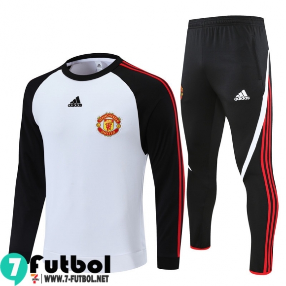 Chandal Futbol Manchester United blanco Hombre 2021 2022 TG215