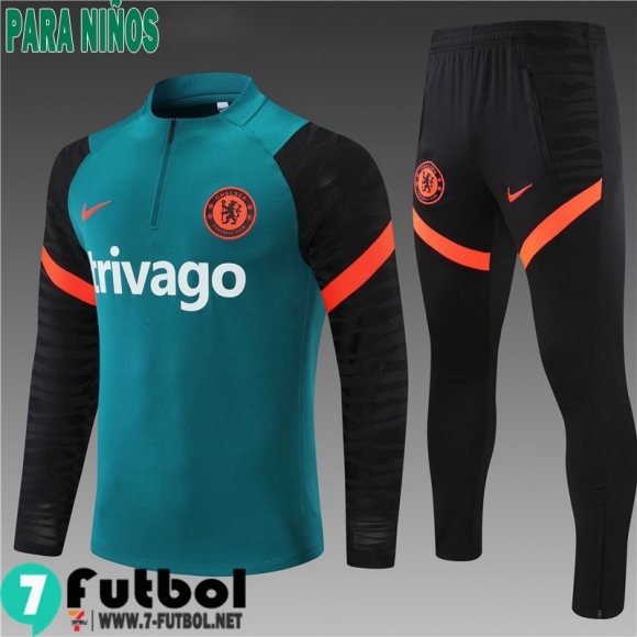 Chandal Futbol Chelsea verde Niños 2021 2022 TK181