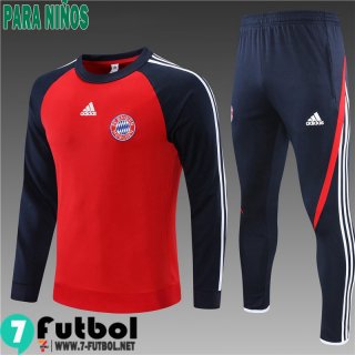 Chandal Futbol Bayern Munich rojo Niños 2021 2022 TK190