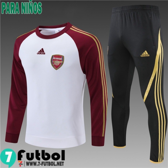 Chandal Futbol Arsenal blanco Niños 2021 2022 TK196