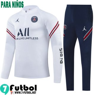 Chandal Futbol PSG Paris blanco Niños 2021 2022 TK208